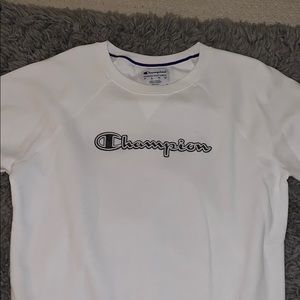 white champion crew neck sweatshirt